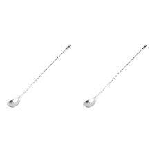 Mixing Bar Spoons, 2 Pack 12 Inch Stainless Steel Cocktail Spoon