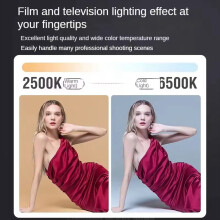 80W COB Video Dimmable Light 2500-6500K Photographic LED for Photo Stu