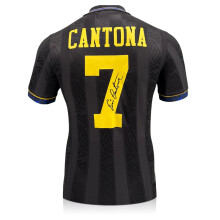 Eric Cantona Signed Original Manchester United 1994-96 Away Football Shirt