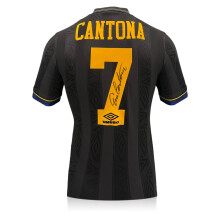 Eric Cantona Signed Original Manchester United 1994-96 Away Football Shirt (Original Print)