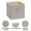 Versatile Home Storage Solutions, Space-saving Storage Cubes With Stylish Fabric, Heavy-duty Polypropylene Material, Cardboard Support, Easy Carrying 3