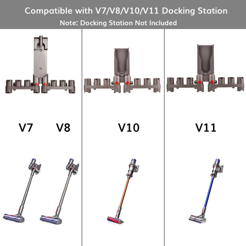 Οργάνωση εξαρτημάτων ηλεκτρικής σκούπας Dyson, βάση τοίχου ευρείας συμβατότητας, 1