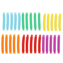 30 Pieces Pop Sensory Tubes, Fidget Toy Set for Adults, ADHD, Autism, Kids