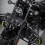 Motorcycle front bag, motorcycle tool bag, tool bag, roll bag, saddlebag, skull pattern,  front fork, handlebar bag 4