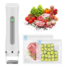 Vacuum Sealer Machine with 30 Reusable Bags, Portable Cordless Food Saver for Fresh Storage Ref: 7219