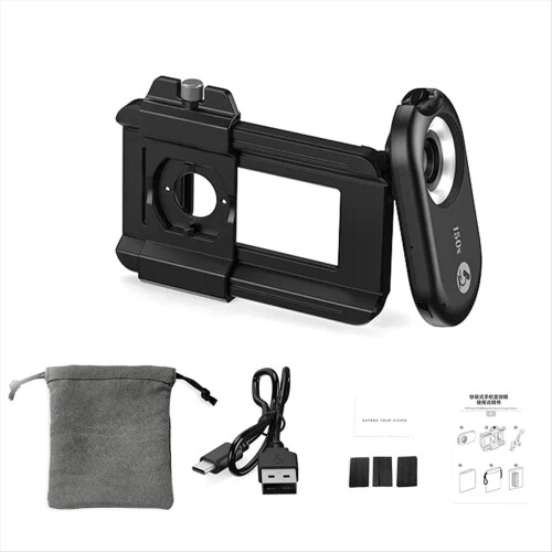 Mobile Phone Microscope Lens with CPL LED 3 in 1 Macro Magnifier Kits 1