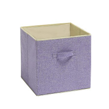 Boîte de rangement décorative pour jouets, design pliable pour un gain de place, rose adapté aux enfants, poignée pour un transport facile dans