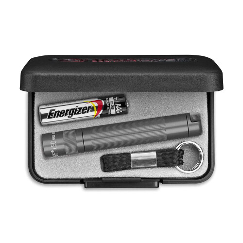 Maglite (Grey) Maglite Solitaire Led - 37 Lumens - 55m Beam - Gift Boxed