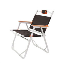 Folding Beach Chair Moon Shape Fishing Outdoor Furniture Aluminum Ultralight Chairs Folding Stool Double Layers Oxford