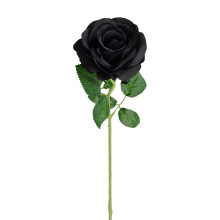 Eco-Friendly Artificial Silk Roses, Realistic Black Rose Bouquet for Home Decor and Event Centerpieces