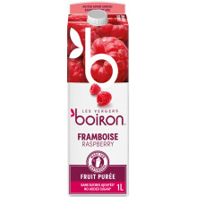 Ready to use Raspberry fruit puree with no added sugar - 1 litre