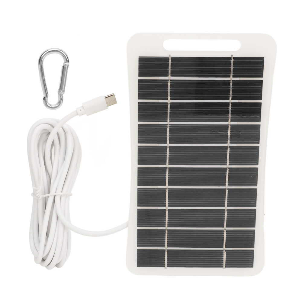 Usb Solar Charger Waterproof Solar Panel Heat Resistant Solar Panels Polycrystalline Silicon Cells High Conversion Rate Compact Lightweight Multi Purp 9088816188090