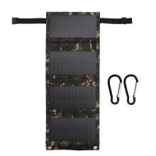 Solar Panel For Outdoor Enthusiasts, Portable Monocrystalline Silicon Solar Charger, Convenient Carrying Due To Its Lightweight Build, Suitable For Hi