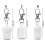 Pack Of 6 Silicone Lip Balm Keychains Secure Clip-Striped style 4