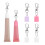 Pack Of 6 Silicone Lip Balm Keychains Secure Clip-Striped style 3