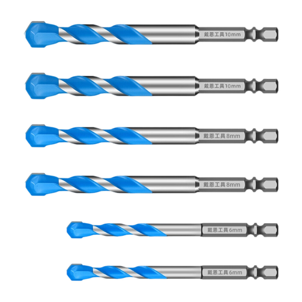 High Strength Eccentric Twist Drill Bits-6Mm6mm8mm8mm10mm10mm 7696001112182
