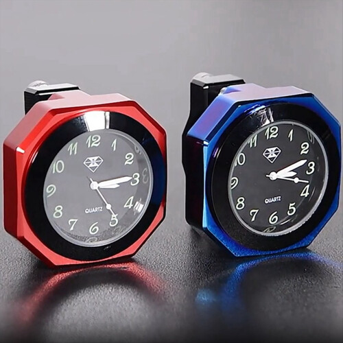 Clock Waterproof Mount Quartz Watch Luminous for 22-28mm Handlebar St 2