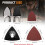 208Pcs Oscillating Tool Sanding Pads Kit,with Triangle and Finger Pad, 4