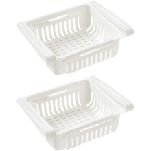 Fridge Drawer Organizer, Breathable Refrigerator Organizer Bins With Adjustable Size, Perfect For Under 2cm Refrigerator Shelves, Lightweight And Dura