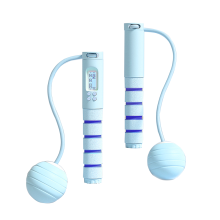 Calorie Counter Weighted Jump Rope, 360-degree Ball Bearing System For Smooth Rotation And Anti-Tangle, Adjustable Length And Non-slip Comfort Grip Fo