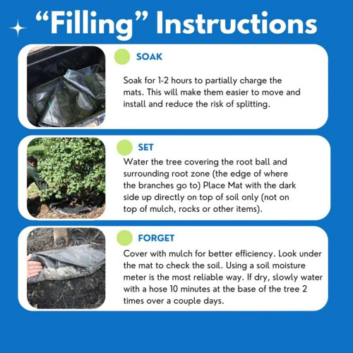 Smart 30+ Days Tree Watering Mat, Automatically Replenishes Rainwater, 2