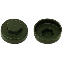 ForgeFix TechFast Cover Cap Olive Green 19mm (Pack 100)