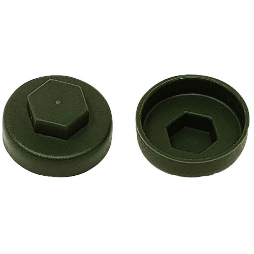 Forgefix ForgeFix TechFast Cover Cap Olive Green 19mm (Pack 100)