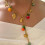 Vibrant Fruit Themed Y Necklace Adjustable Length for Beach 5