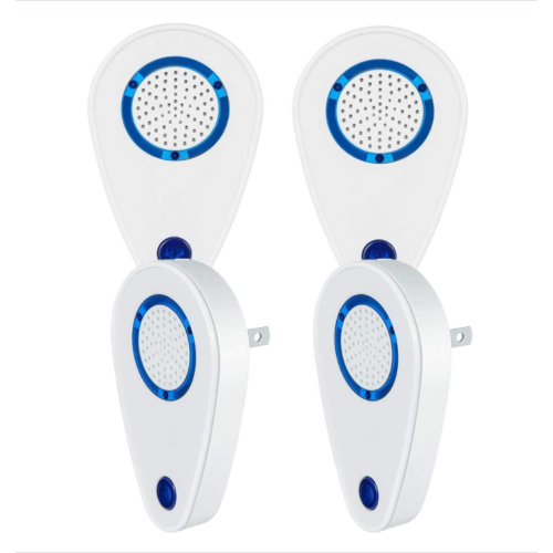 Non-Toxic Pest Infestation Solution, Ultrasonic Pest Repeller for Rodent Control, Environmentally Friendly, Variable-Frequency Modes, Safe for Pets an