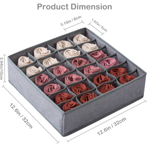 Versatile Save Space, Machine Washable Sock Drawer Organizer for Your Closet Storage Needs 2