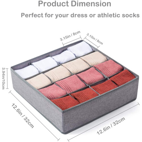 Versatile Save Space, Machine Washable Sock Drawer Organizer for Your Closet Storage Needs 1