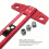 Woodworking 2-In-1 Drilling Positioning Scoring Ruler Scriber T Square 6
