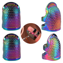 Elegant Sewing Thimble Set, Protective Adjustable Thimble For Hand Sewing And Quilting Craft, Metal Construction Durable And Sturdy Finger Protector,