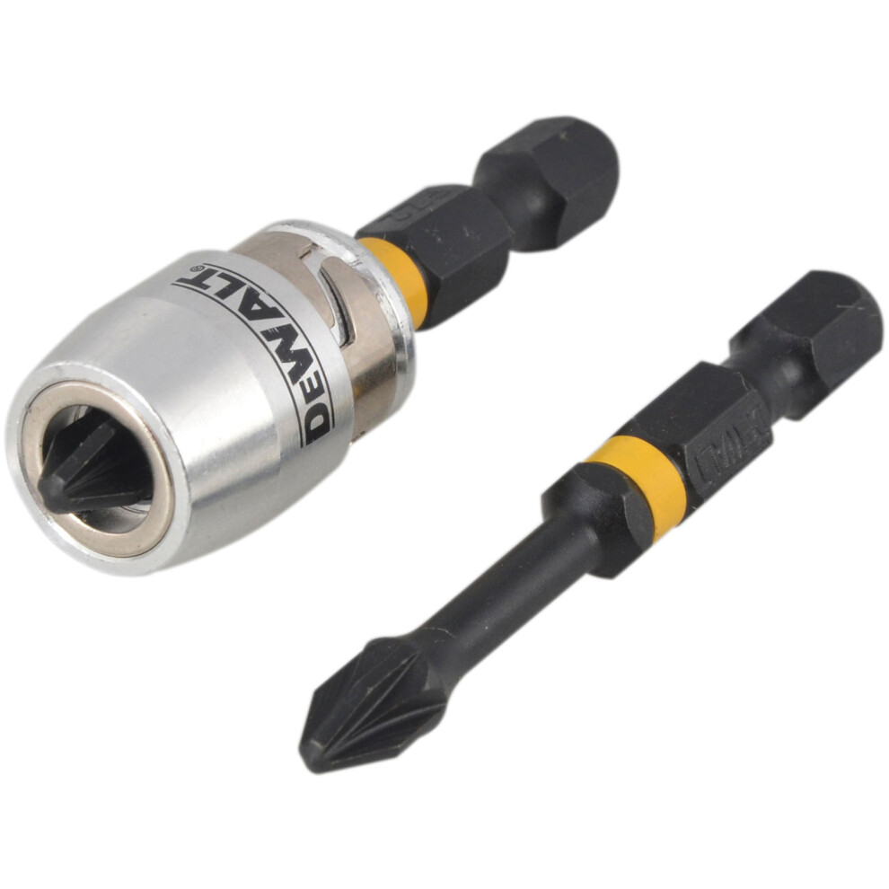 DeWalt DT70535T-QZ Impact Torsion 2 x PZ2 50mm and Magnetic Screwlock Sleeve