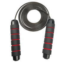 Skip Rope for Adults & Kids, Length Adjustable, Ergonomic Foam Handles & Embedded Wire Rope