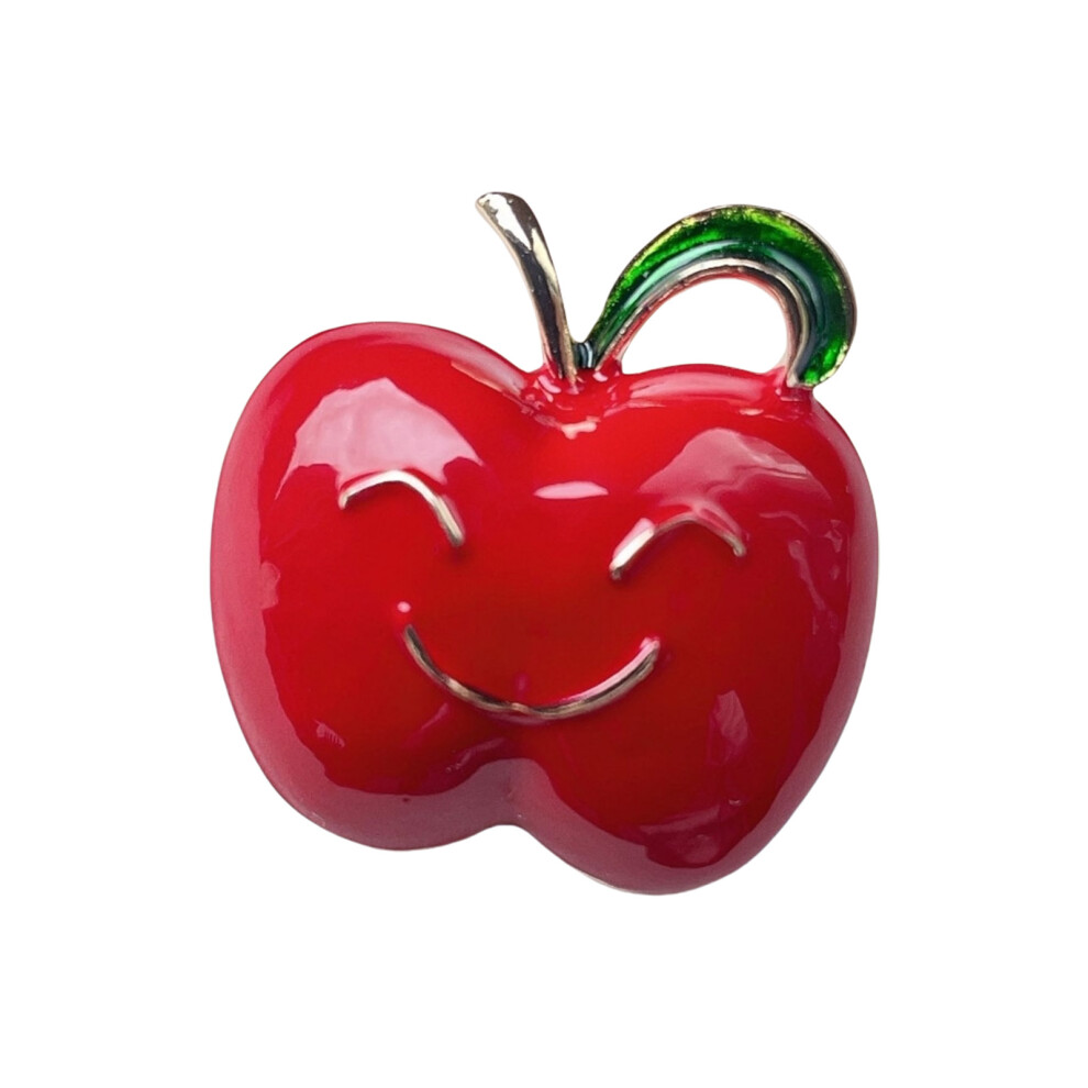 Red Premium User Friendly Coated Fruit Brooch Pin Preventing