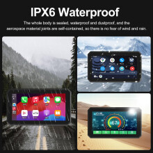 Navigationssystem mit 5,5-Zoll-Display, GPS, IP67 wasserdicht, CarPlay kabellos