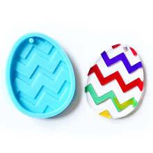 Herbruikbare siliconen mallen van voedselkwaliteit voor harsknutselwerk, ideaal voor paasthema-knutselprojecten, blauw, 7x6x6 cm, 1 stuk