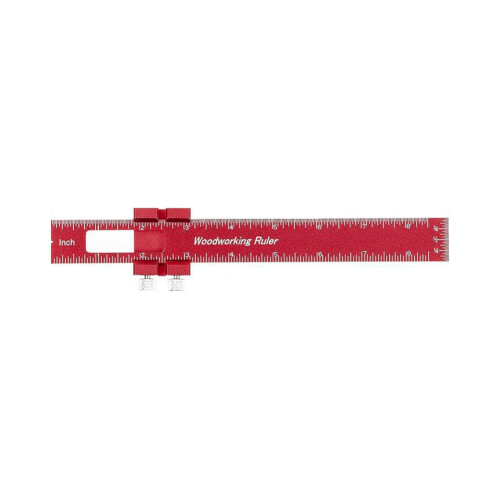 Woodworking Tools Ruler Layout Tool Aluminum with T-Track Metal Slide 1