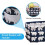 Rectangular Laundry Hamper, Polyester Canvas With Pe Environmental Protection, Folding Barrel For Space-saving Storage, And Collapsible Storage Bin Fo 5