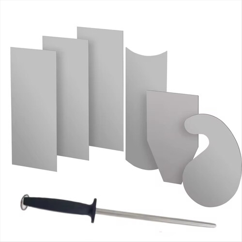 Woodworking Card Scraper Set Hardened Cabinet Scraping Rectangle Knife 1