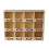 3 Holzregale mit 12 Fächern 2