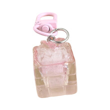 Trendy Butterfly Cubes Keychain Soft Material Jewelry Gift-Pink
