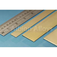 6mm x 0.4mm x 305mm Brass Strip (Pack of 5)
