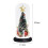 Pre-lit Decorative Miniature Trees, Solid Wood Base for Stable Holiday Display 4