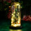 Pre-lit Decorative Miniature Trees, Solid Wood Base for Stable Holiday Display 5