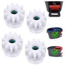 Spin Mop Bucket Replacement Gears Set with One Way Clutch Bearing, Compatible with Spin Mops (4PCS)