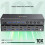 KVM Switch 4 Computer 2 Monitors Displayport USB 3.0 Switcher Support 6