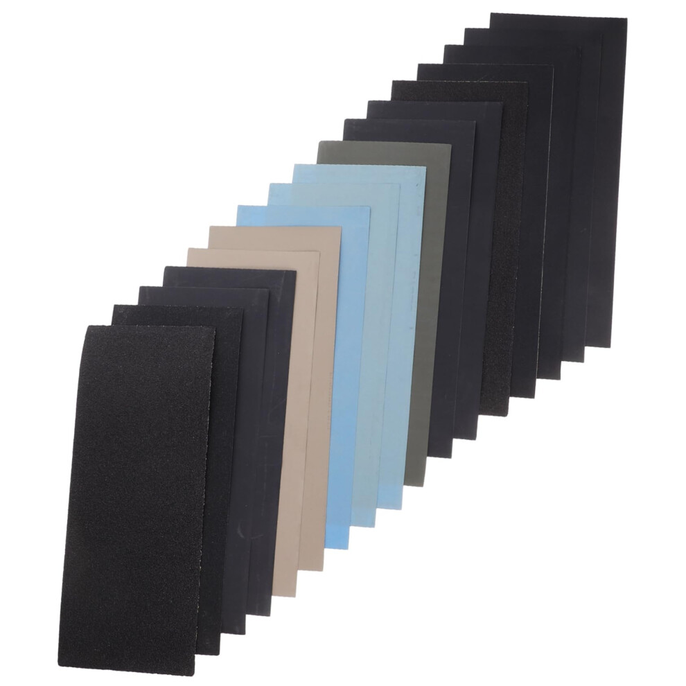 18 Sheets Wet Dry Sandpaper Set Coarse And Fine Grit Sandpaper Assortment For Wood Metal Plastic Automotive Projects 9119770508072