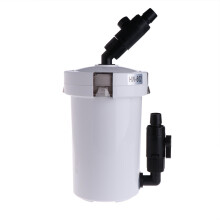 External Aquarium Filter Bucket for Tanks and Ponds, Circulating Filtration for Small Fish, Brush Cleaner